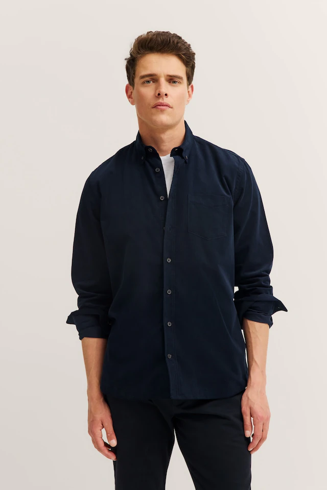 bugatti Langarmhemd »Soft Cotton« im Modern Fit mit Button-Down-Kragen