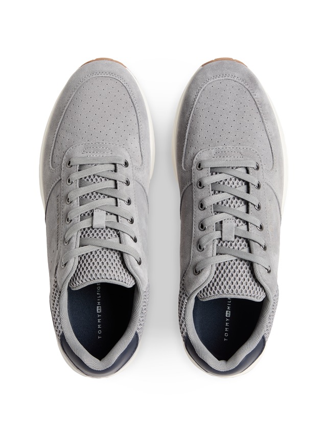 Tommy Hilfiger Sneaker »NEWPORT MIX« Freizeitschuh, Schnürer, Halbschuh mit Mesh-EInsatz