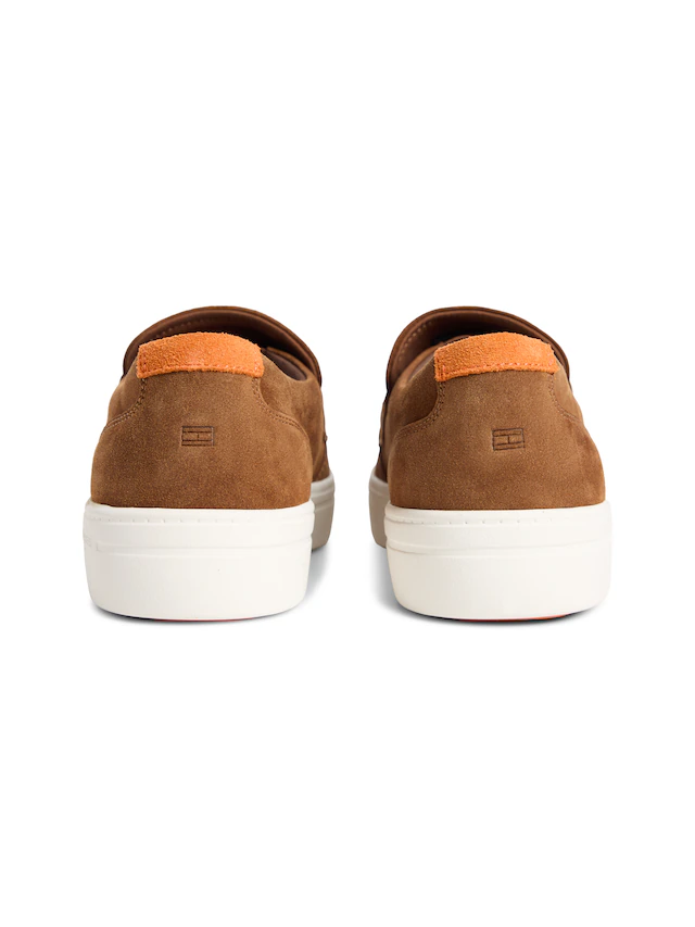 Tommy Hilfiger Loafer »MODERN LIGHT HYBRID SUEDE LOAFER« Businessschuh, Slipper, Schlüpfschuh, mit modischem Zierriegel