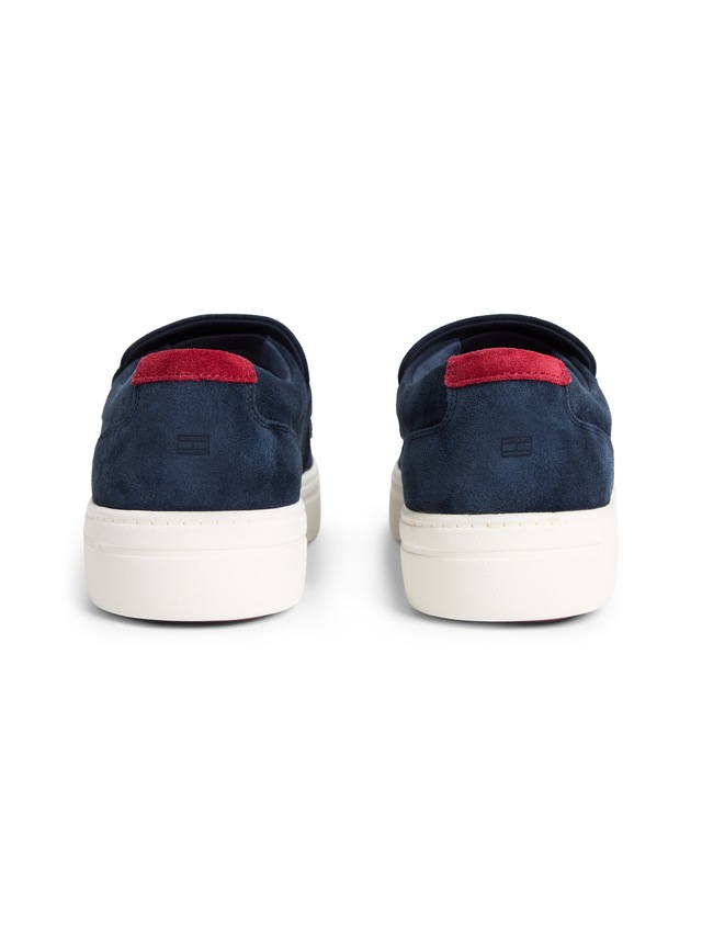 Tommy Hilfiger Loafer »MODERN LIGHT HYBRID SUEDE LOAFER« Businessschuh, Slipper, Schlüpfschuh, mit modischem Zierriegel