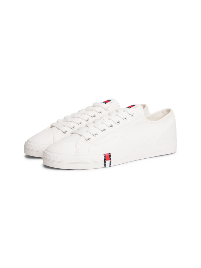 Tommy Jeans Sneaker »ARCHIVE VULC Y2K« Freizeitschuh, Halbschuh, Schnürschuh mit Logoflagge im Plateau