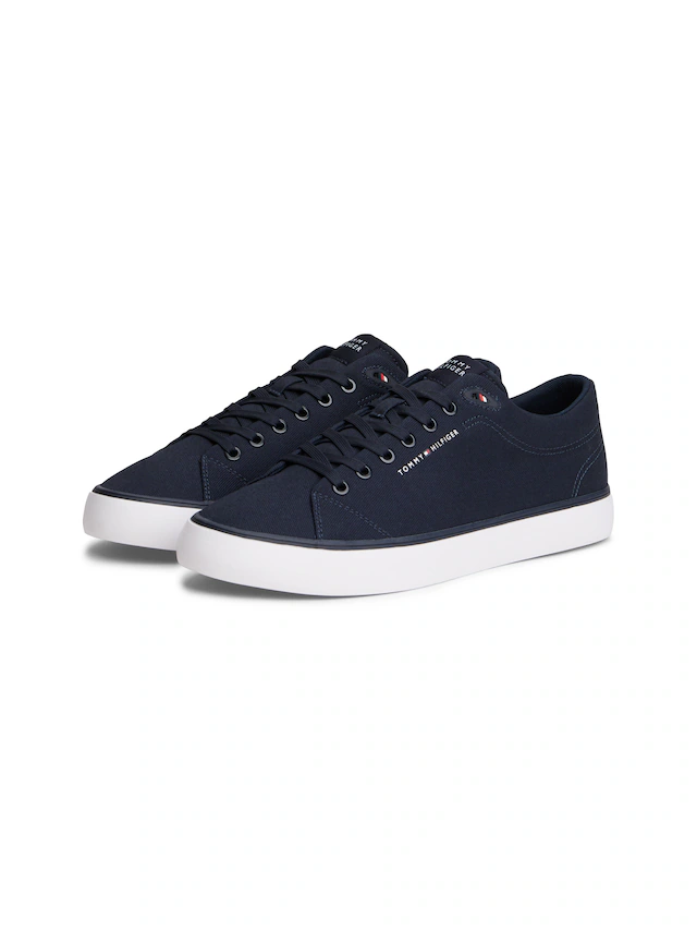 Tommy Hilfiger Sneaker »HARLEM CORE II CVS« Freizeitschuh, Halbschuh, Schnürer mit Logo-Aufnäher an der Schuhzunge