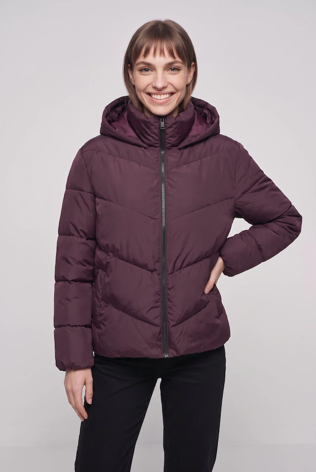 ONLY CARMAKOMA Steppjacke »CARCLAIR SHORT PUFFER OTW« ohne Kapuze Kunstfaser, normal geschnitten