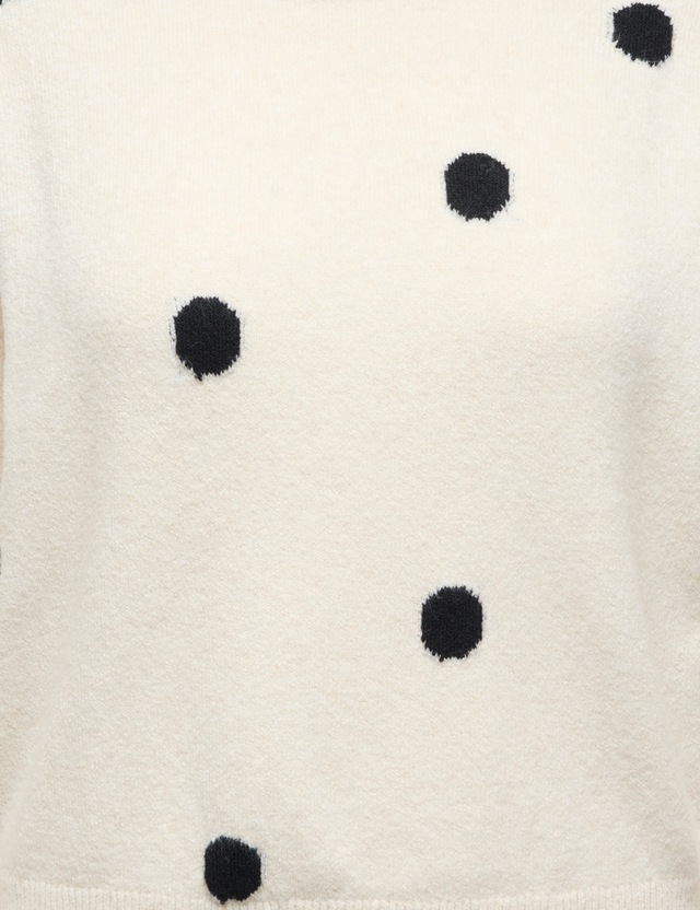 ONLY CARMAKOMA »CARRICA LS DETAIL O-NECK KNT« Materialmix, normal geschnitten