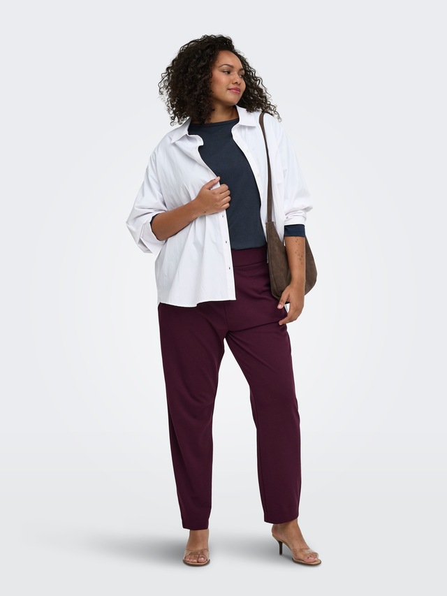 ONLY CARMAKOMA 3/4-Arm-Shirt »CARCARLINNE 3/4 BOATNECK TOP JRS« Materialmix, normal geschnitten