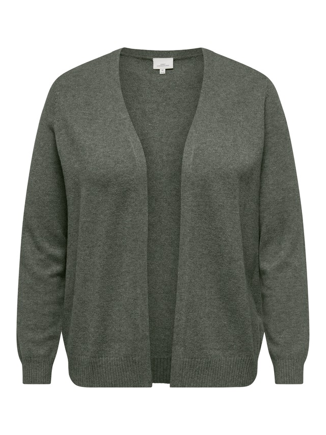 ONLY CARMAKOMA Strickjacke »CARPRINCESS LS SHORT CARDI NOOS« Viskosemischung