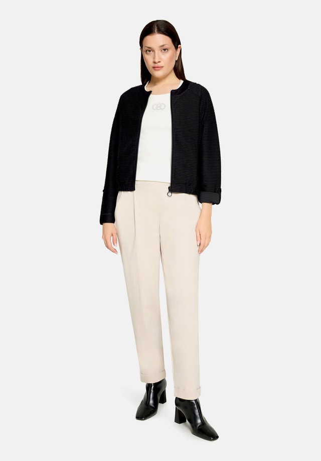 Betty Barclay Sweatjacke »Damen mit Rippenstruktur«