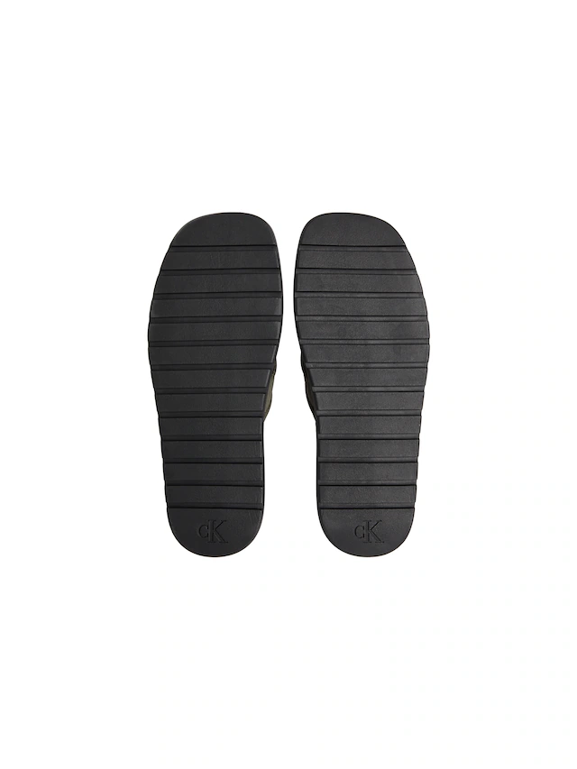 Calvin Klein Pantolette »SQ MOLDED SANDAL XCROSS WB« Strandschuh, Sommerschuh, Badepantolette, Flat mit Logoschriftzug