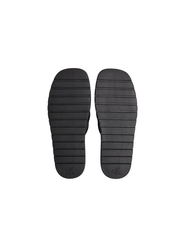 Calvin Klein Pantolette »SQ MOLDED SANDAL XCROSS WB« Strandschuh, Sommerschuh, Badepantolette, Flat mit Logoschriftzug