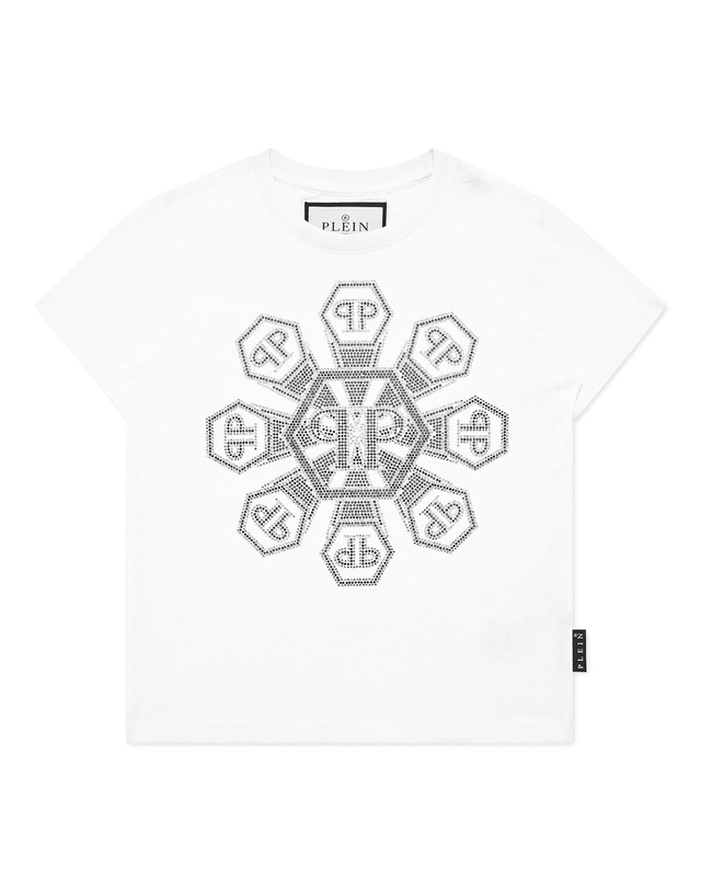 PHILIPP PLEIN T-Shirt »Monogram Mit Schmucksteinen«