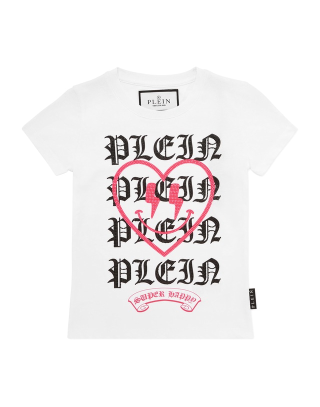 PHILIPP PLEIN T-Shirt »Heart Mit Schmucksteinen«