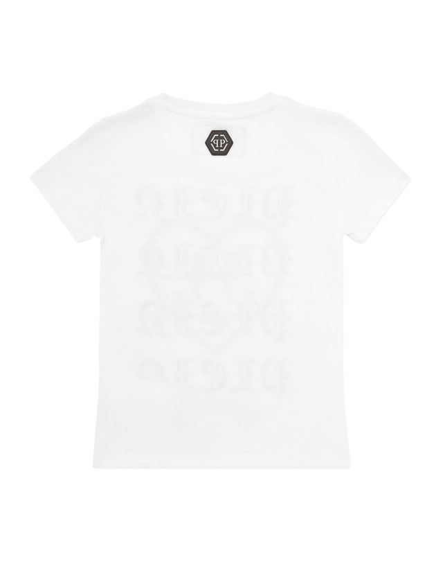 PHILIPP PLEIN T-Shirt »Heart Mit Schmucksteinen«