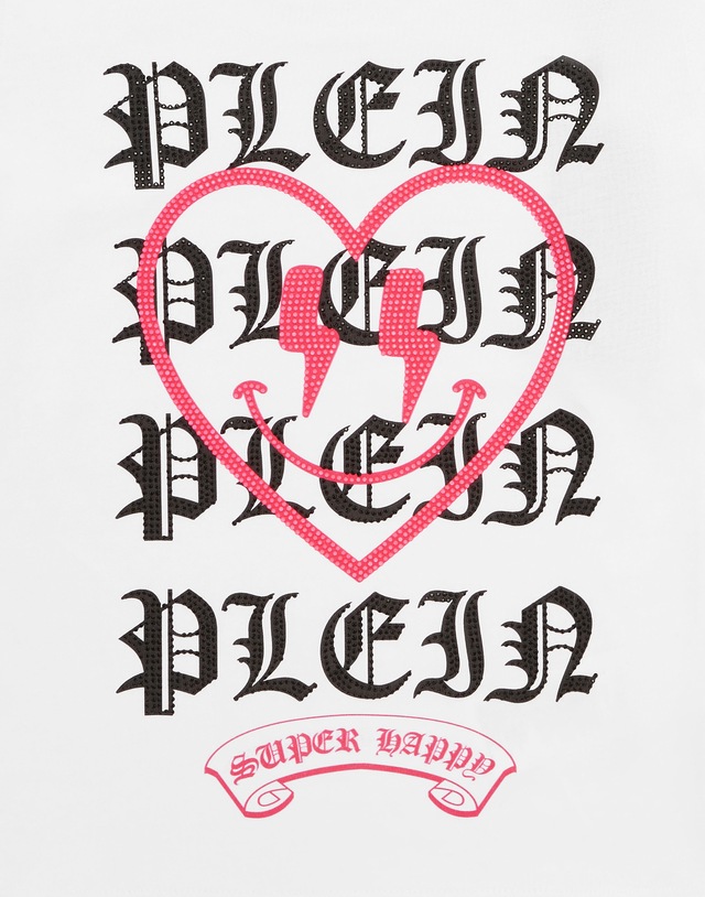 PHILIPP PLEIN T-Shirt »Heart Mit Schmucksteinen«