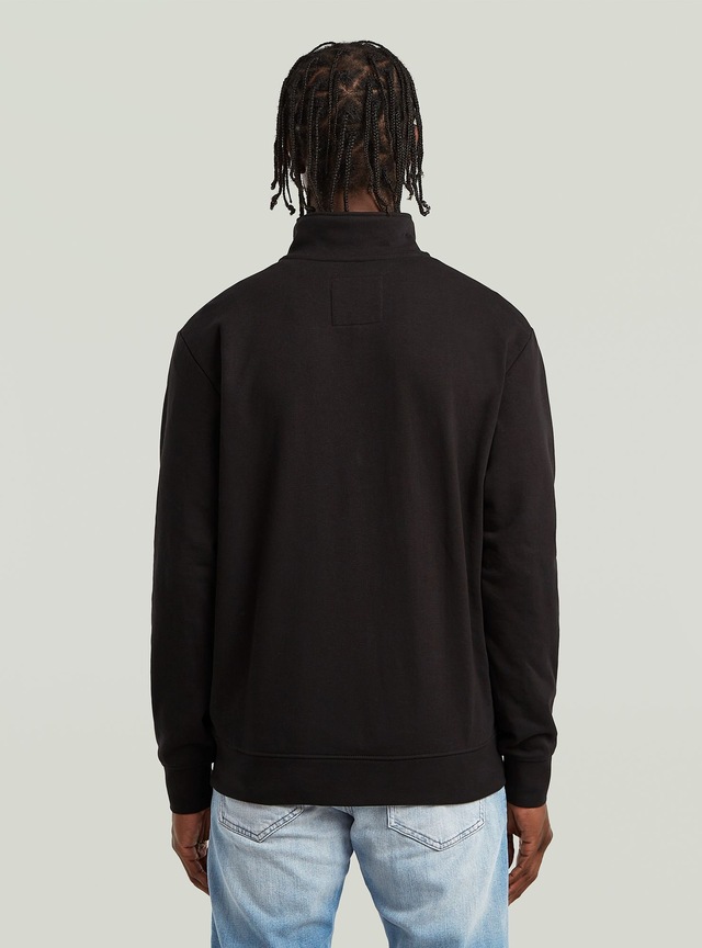 G-STAR Longpullover »Half Zip Sweatshirt Label Badge«