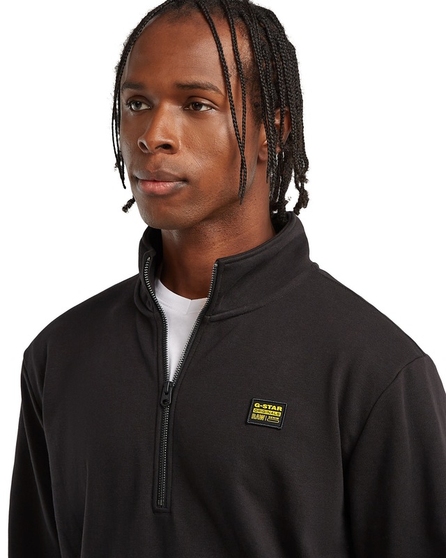 G-STAR Longpullover »Half Zip Sweatshirt Label Badge«