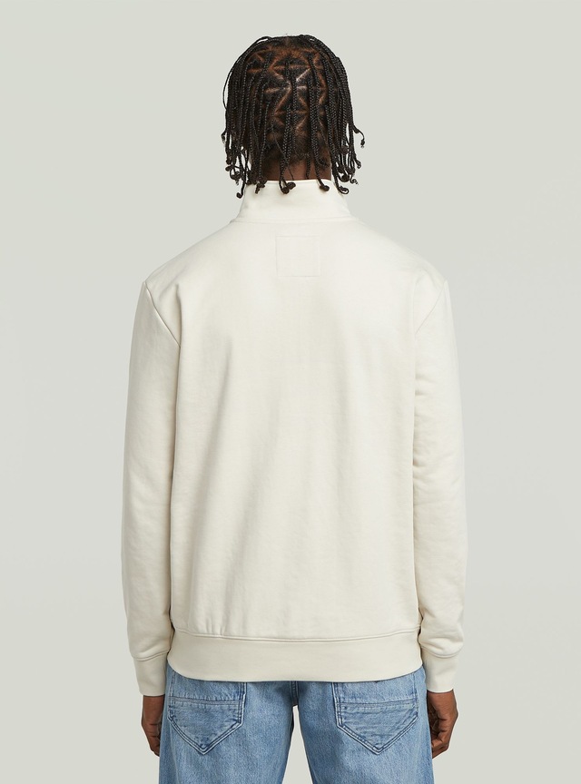 G-STAR Longpullover »Half Zip Sweatshirt Label Badge«