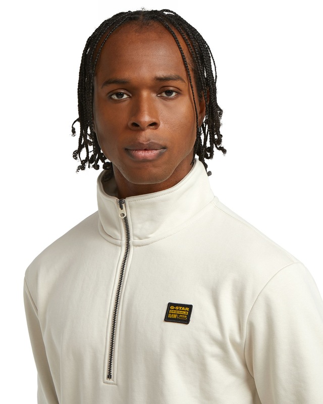 G-STAR Longpullover »Half Zip Sweatshirt Label Badge«