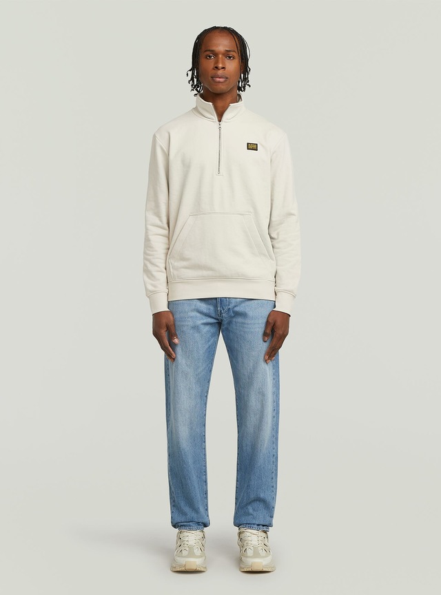 G-STAR Longpullover »Half Zip Sweatshirt Label Badge«