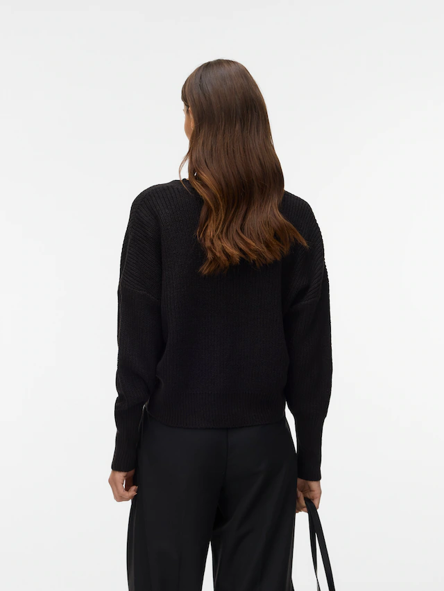 Vero Moda Strickjacke »VMLEALIGHT LS V-NECK JEWEL CARDIGAN NOOS« Kunstfaser, regular fit