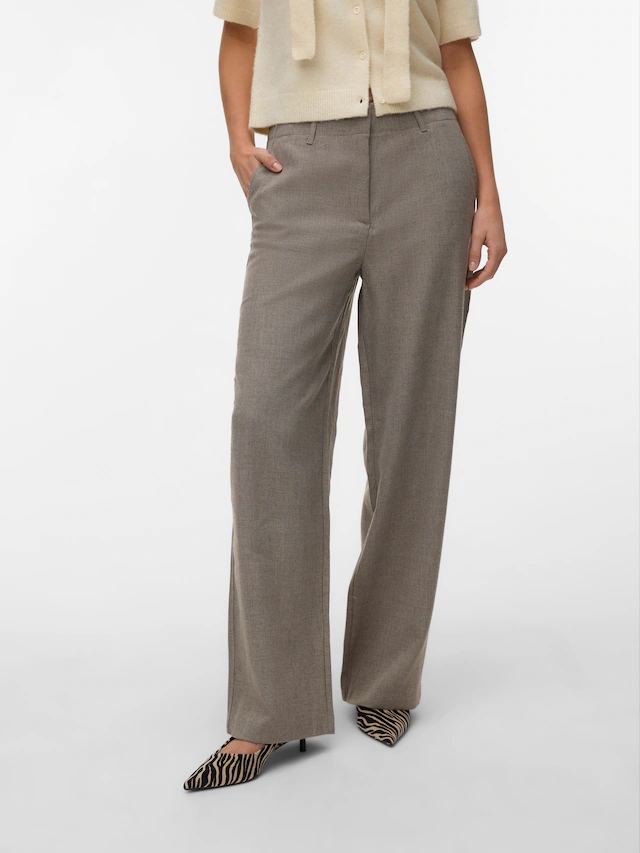 Vero Moda Anzughose »VMBESTIE HW WIDE PANT NOOS« Materialmix