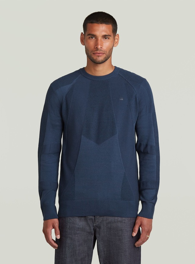 G-STAR Longpullover »3D Biker Ribbed Knit Pullover«