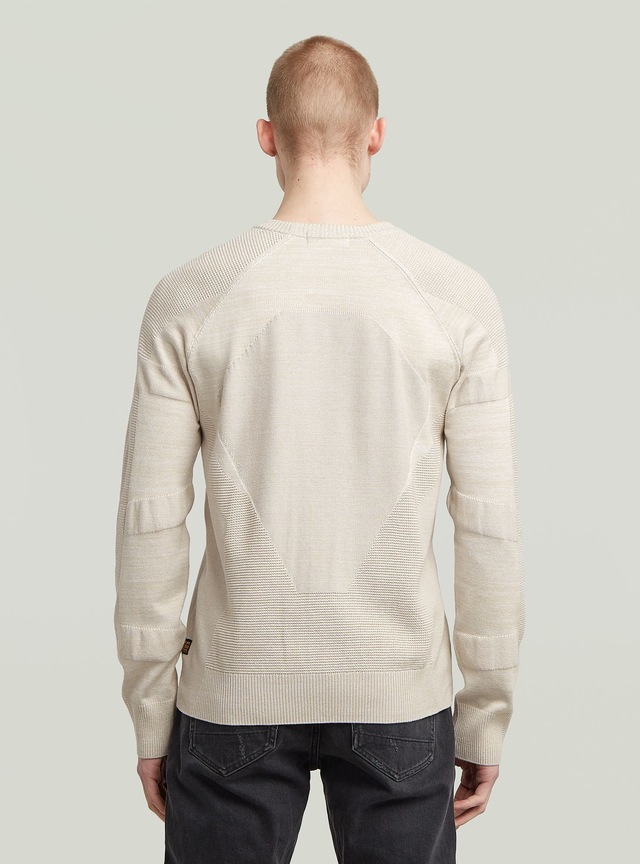 G-STAR Longpullover »3D Biker Ribbed Knit Pullover«