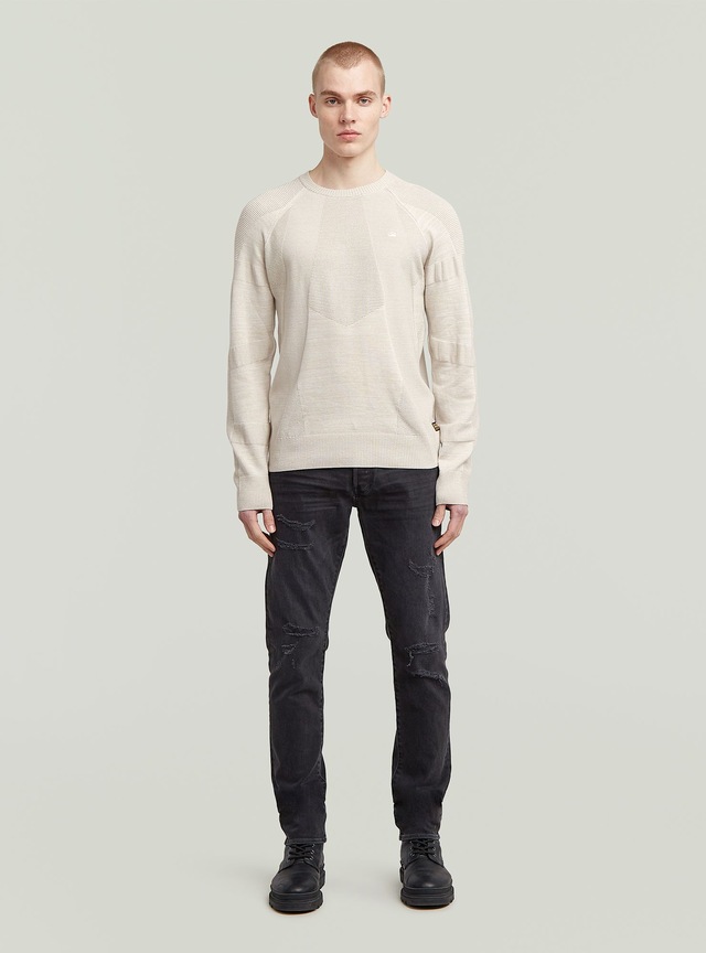 G-STAR Longpullover »3D Biker Ribbed Knit Pullover«