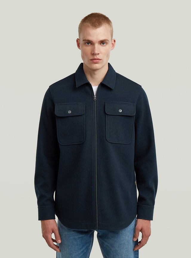 G-STAR Langarmshirt »GPO Zip Overshirt«