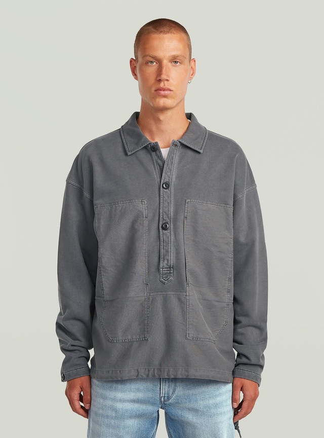 G-STAR Longpullover »Washed Fabric Mix Loose Sweatshirt«