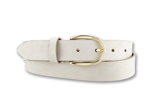 BERND GÖTZ Ledergürtel »Ledergürtel mit samtigem Look und Goldschließe«