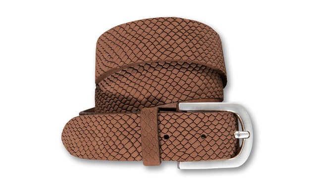 Silbergift Ledergürtel »Ledergürtel mit stylischer Animal-Prägung«