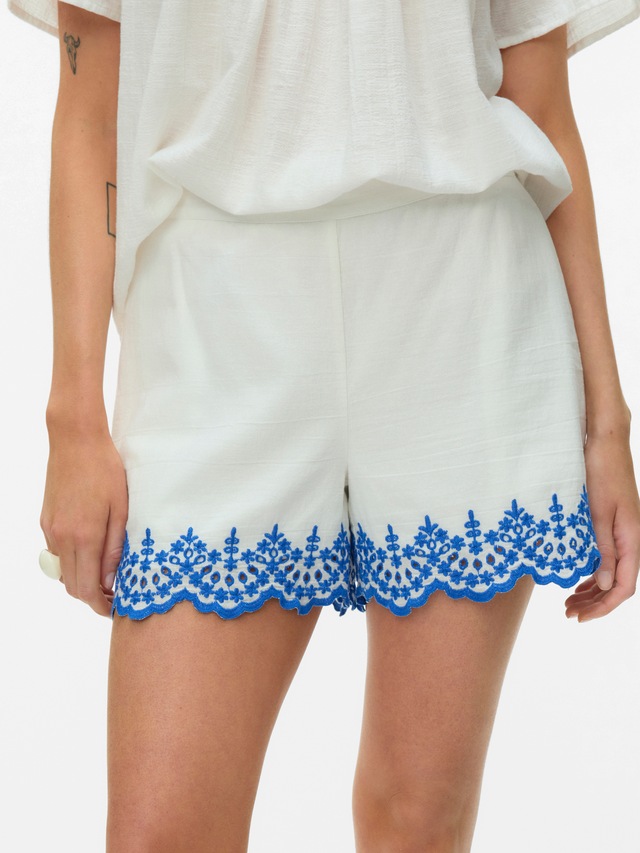 Vero Moda Shorts »VMKIANA MW SHORTS WVN BTQ« Baumwolle