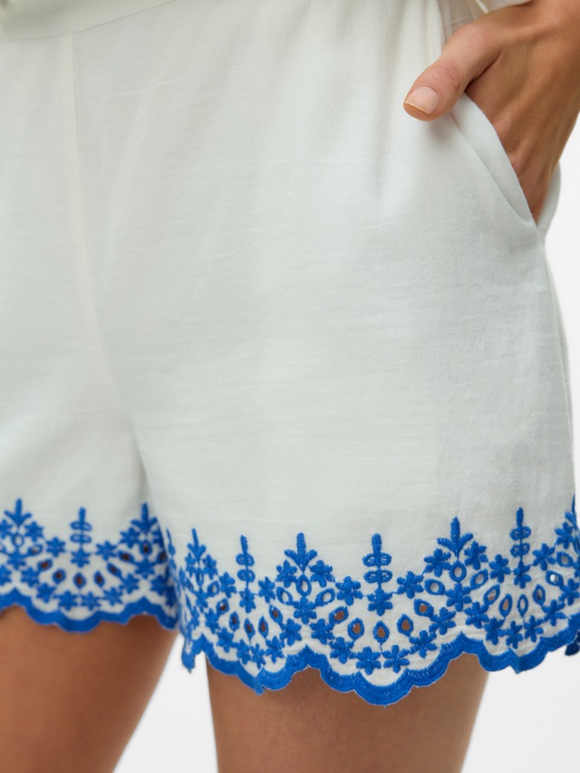 Vero Moda Shorts »VMKIANA MW SHORTS WVN BTQ« Baumwolle