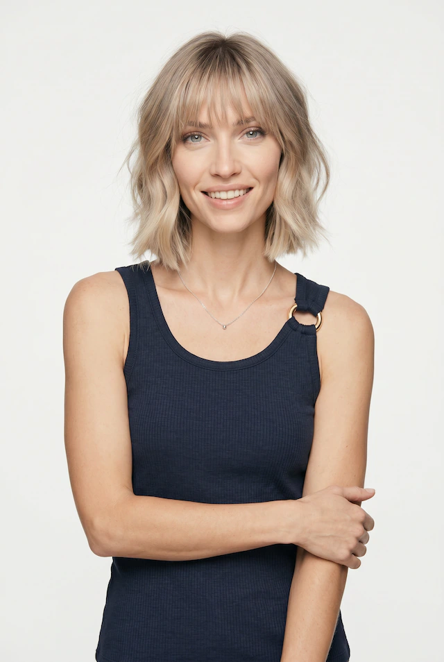 Vero Moda Tanktop »VMKIKI S/L O-NECK TOP JRS BTQ« Viskosemischung, regular fit
