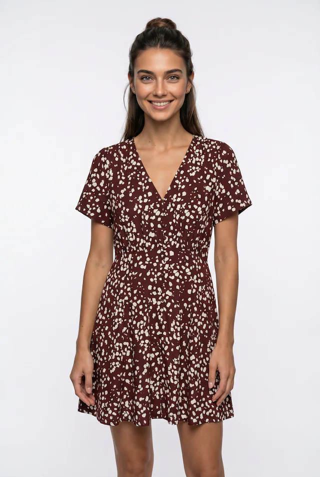 Vero Moda Minikleid »VMKORA S/S SHORT DRESS WVN BTQ« Viskose