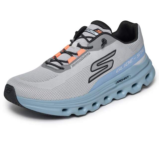 Skechers Slip-On Sneaker »GO RUN GLIDE-STEP ARCH FIT-CASION« Schlupfschuh, Halbschuh, Freizeitschuh, mit elastischen Schnürsenkeln