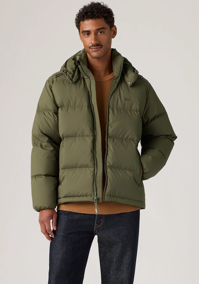 Levi's® Steppjacke »ROCKWELL HOODED PUFFER 1« mit Kapuze Hoher Stehkragen, wattiert und mit wärmendem Fleece gefüttert