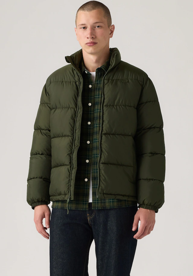 Levi's® Steppjacke »PIEDMONT SHORT PUFFER« ohne Kapuze mit Reißverschluss und Stehkragen