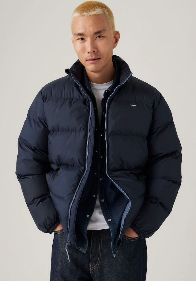 Levi's® Steppjacke »PIEDMONT SHORT PUFFER« ohne Kapuze mit Reißverschluss und Stehkragen