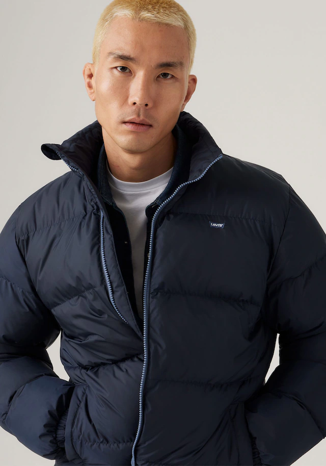 Levi's® Steppjacke »PIEDMONT SHORT PUFFER« ohne Kapuze mit Reißverschluss und Stehkragen