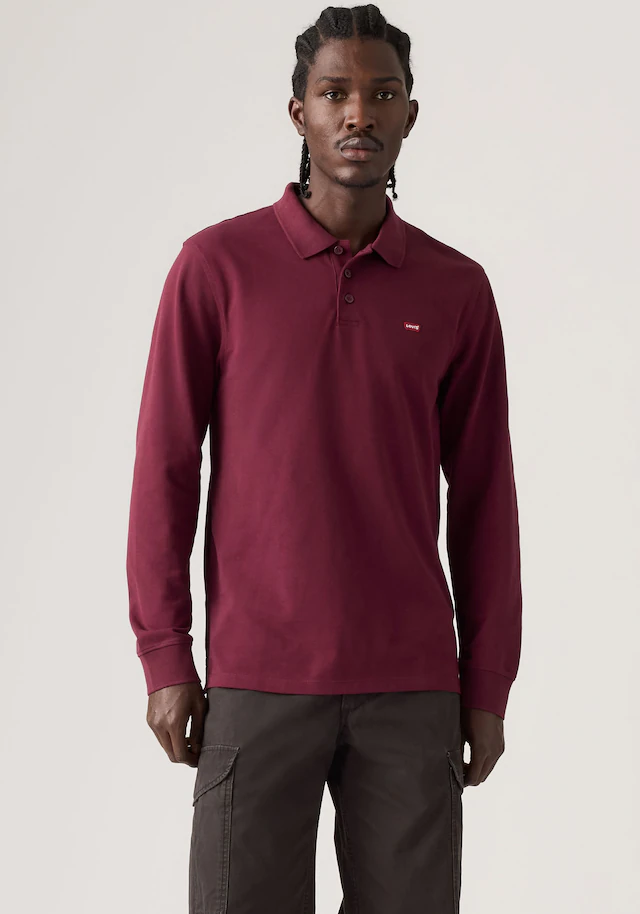 Levi's® Langarm-Poloshirt »LS HM POLO« Polokragenverschluss in 3-Knopf-Form