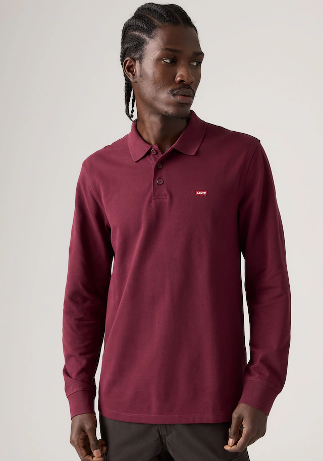 Levi's® Langarm-Poloshirt »LS HM POLO« Polokragenverschluss in 3-Knopf-Form
