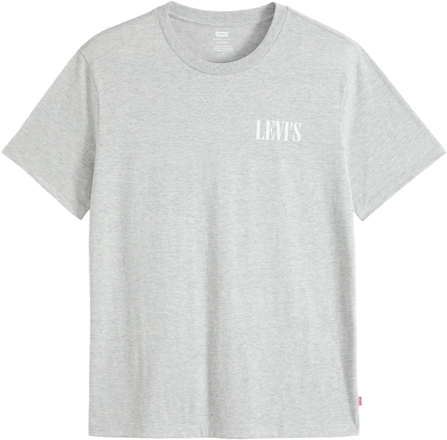 Levi's® T-Shirt »GRAPHIC CREWNECK TEE« Melierter Feinstrick, pflegeleichter Materialmix
