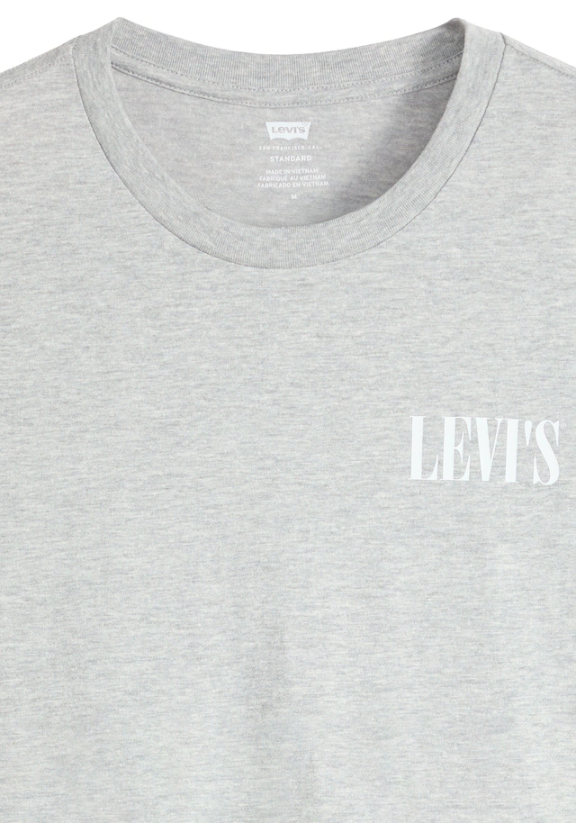 Levi's® T-Shirt »GRAPHIC CREWNECK TEE« Melierter Feinstrick, pflegeleichter Materialmix