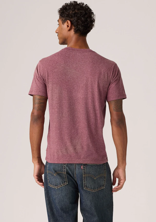Levi's® T-Shirt »GRAPHIC CREWNECK TEE« Melierter Feinstrick, pflegeleichter Materialmix