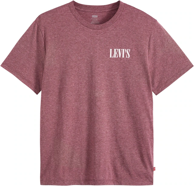 Levi's® T-Shirt »GRAPHIC CREWNECK TEE« Melierter Feinstrick, pflegeleichter Materialmix