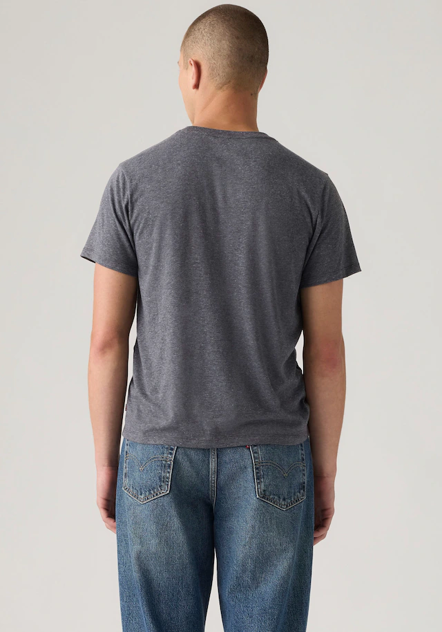 Levi's® T-Shirt »GRAPHIC CREWNECK TEE« Melierter Feinstrick, pflegeleichter Materialmix