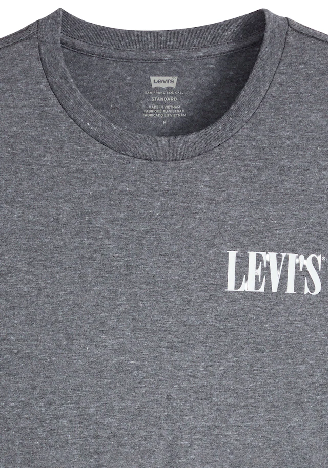 Levi's® T-Shirt »GRAPHIC CREWNECK TEE« Melierter Feinstrick, pflegeleichter Materialmix