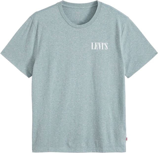 Levi's® T-Shirt »GRAPHIC CREWNECK TEE« Melierter Feinstrick, pflegeleichter Materialmix
