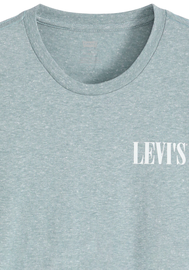 Levi's® T-Shirt »GRAPHIC CREWNECK TEE« Melierter Feinstrick, pflegeleichter Materialmix